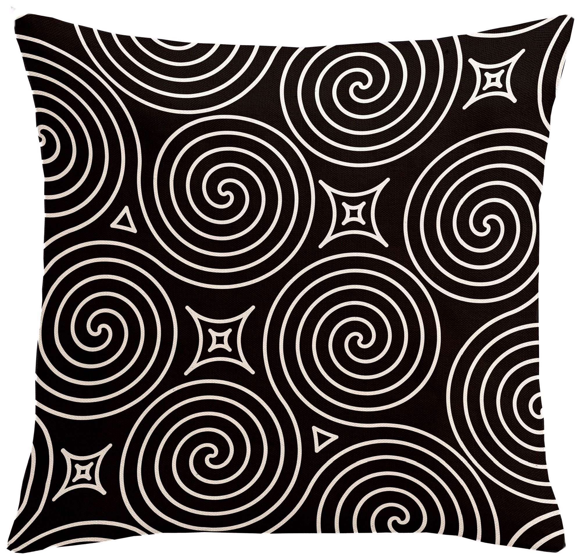 Rhythm Normalanga Black 18" Square Down Throw Pillow