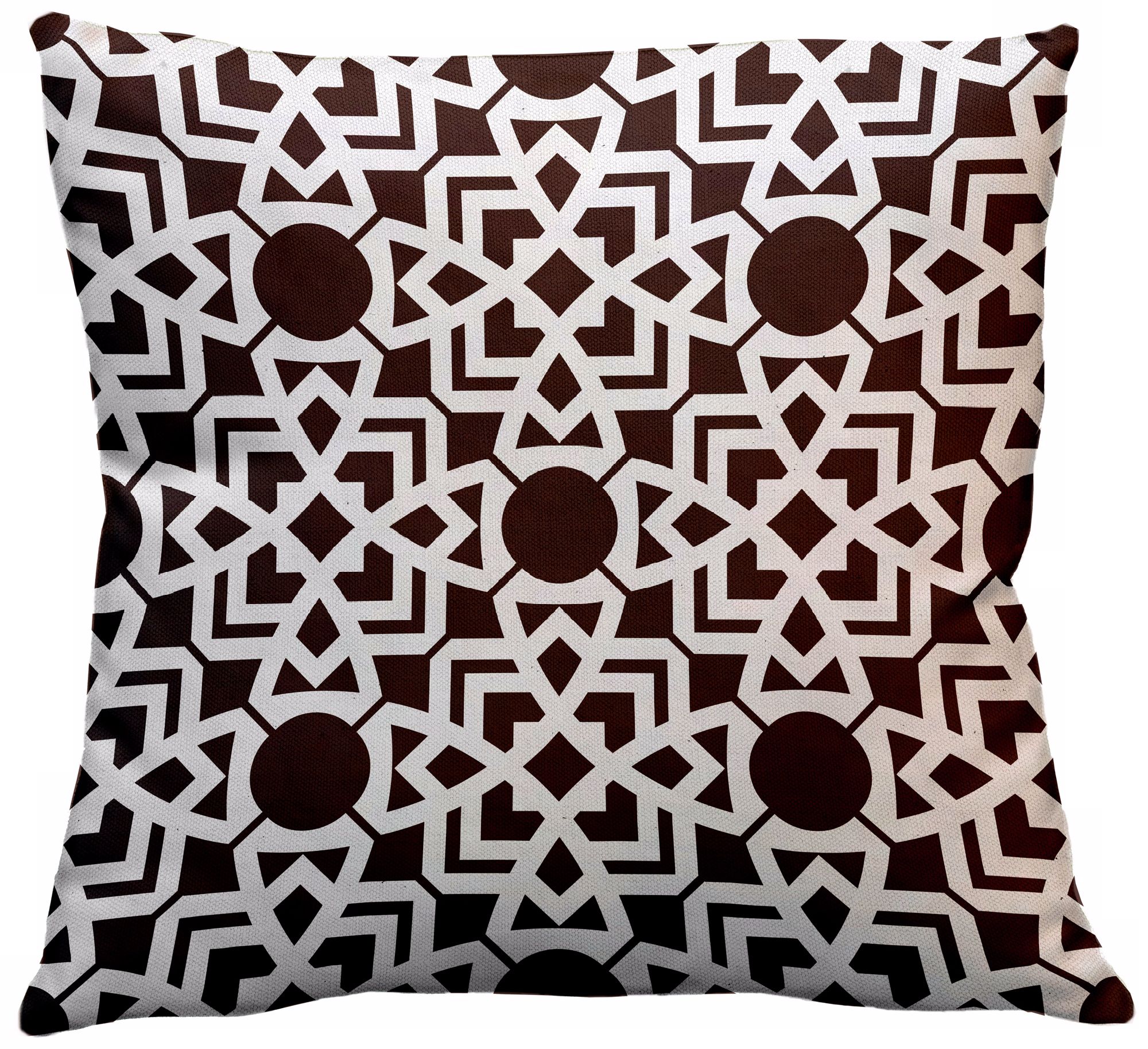 Saffron Karina Chocolate 18" Square Down Throw Pillow