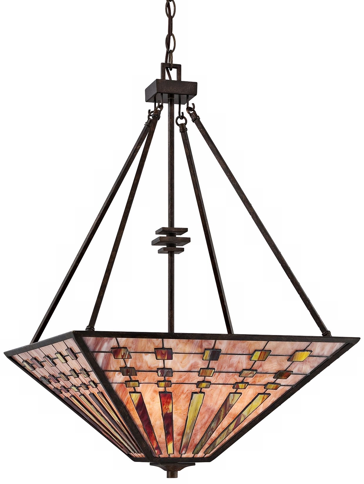 Quoizel Banks 4-Light 20" Wide Bronze Pendant Light