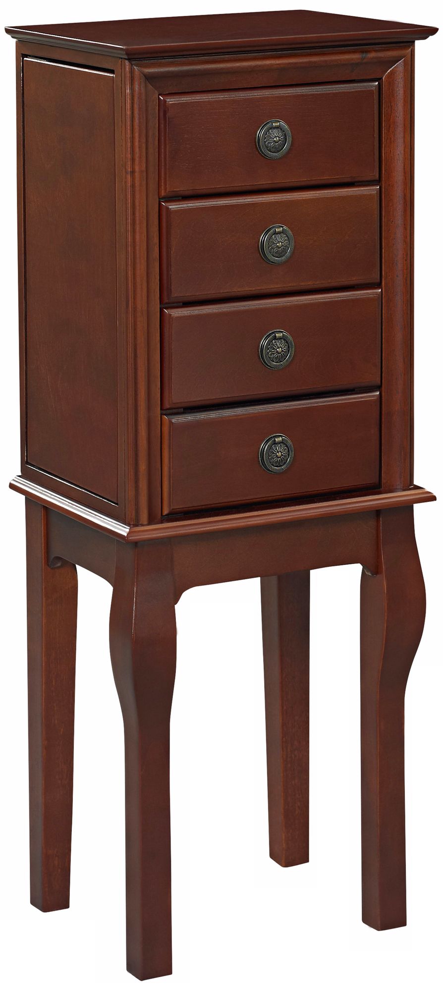 Diamond Espresso Free-Standing Jewelry Armoire