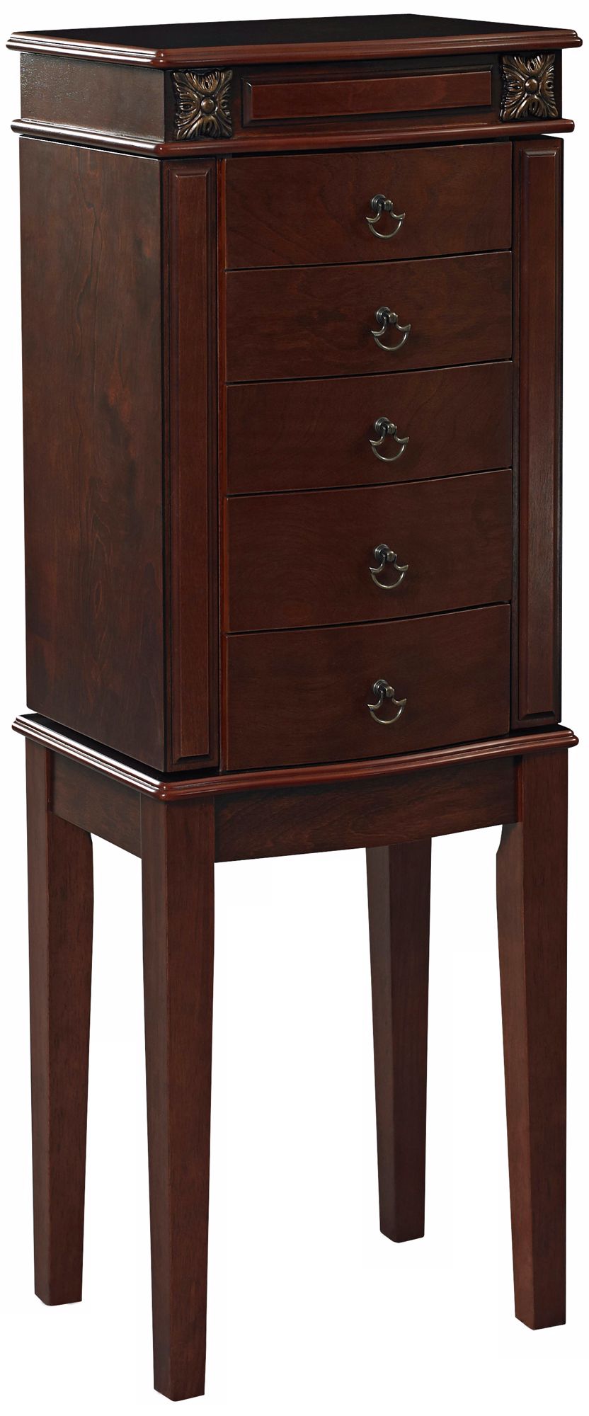 Calla Cherry Traditional Jewelry Armoire