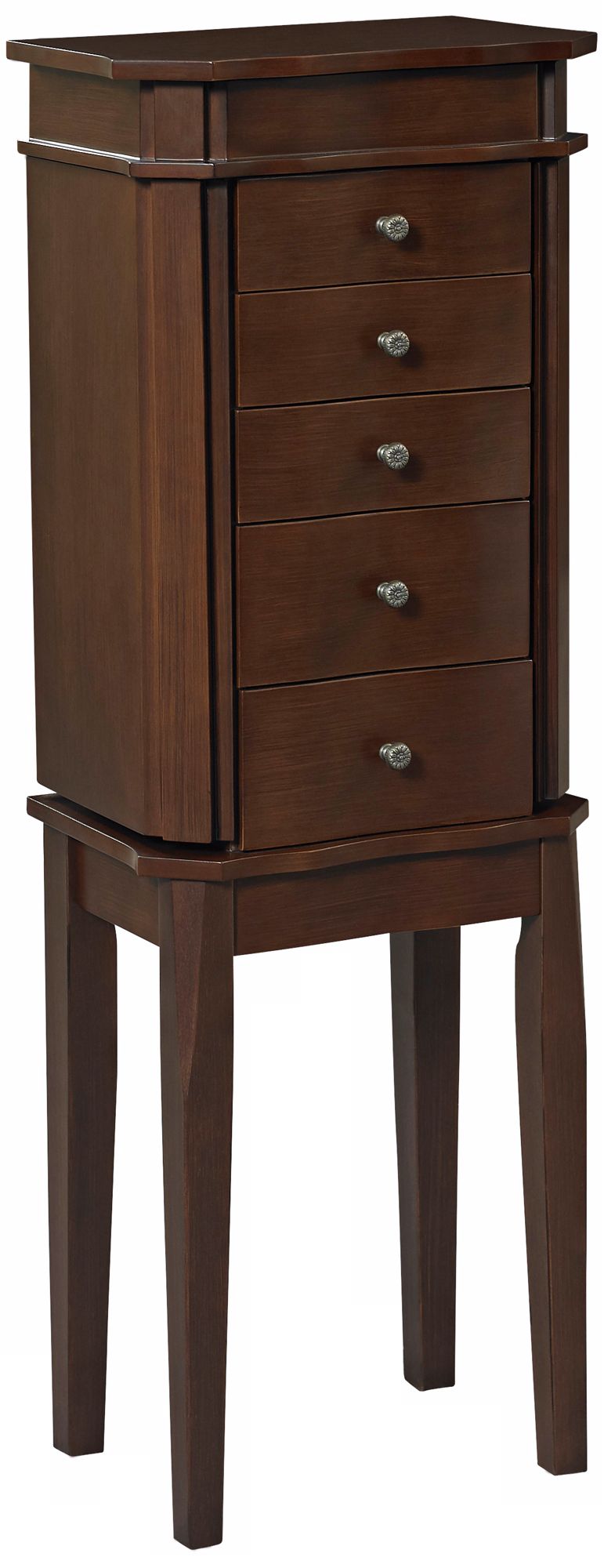 Paige Cherry 2-Drawer Jewelry Armoire
