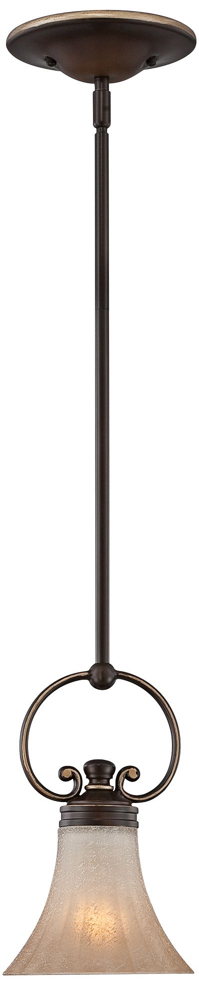 Quoizel Aliza 7" Wide Bronze Mini Pendant Light