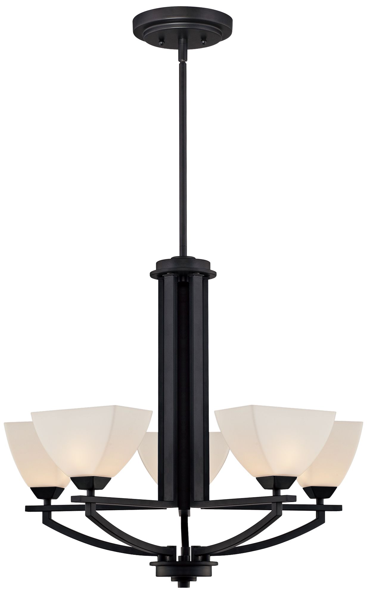 Quoizel Ebony 5-Light 22"W Black Chandelier