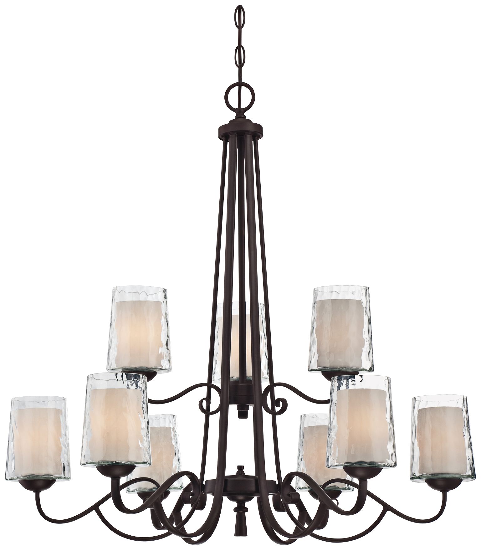 Quoizel Adonis 9-Light 30 1/2" Wide Cherry Chandelier