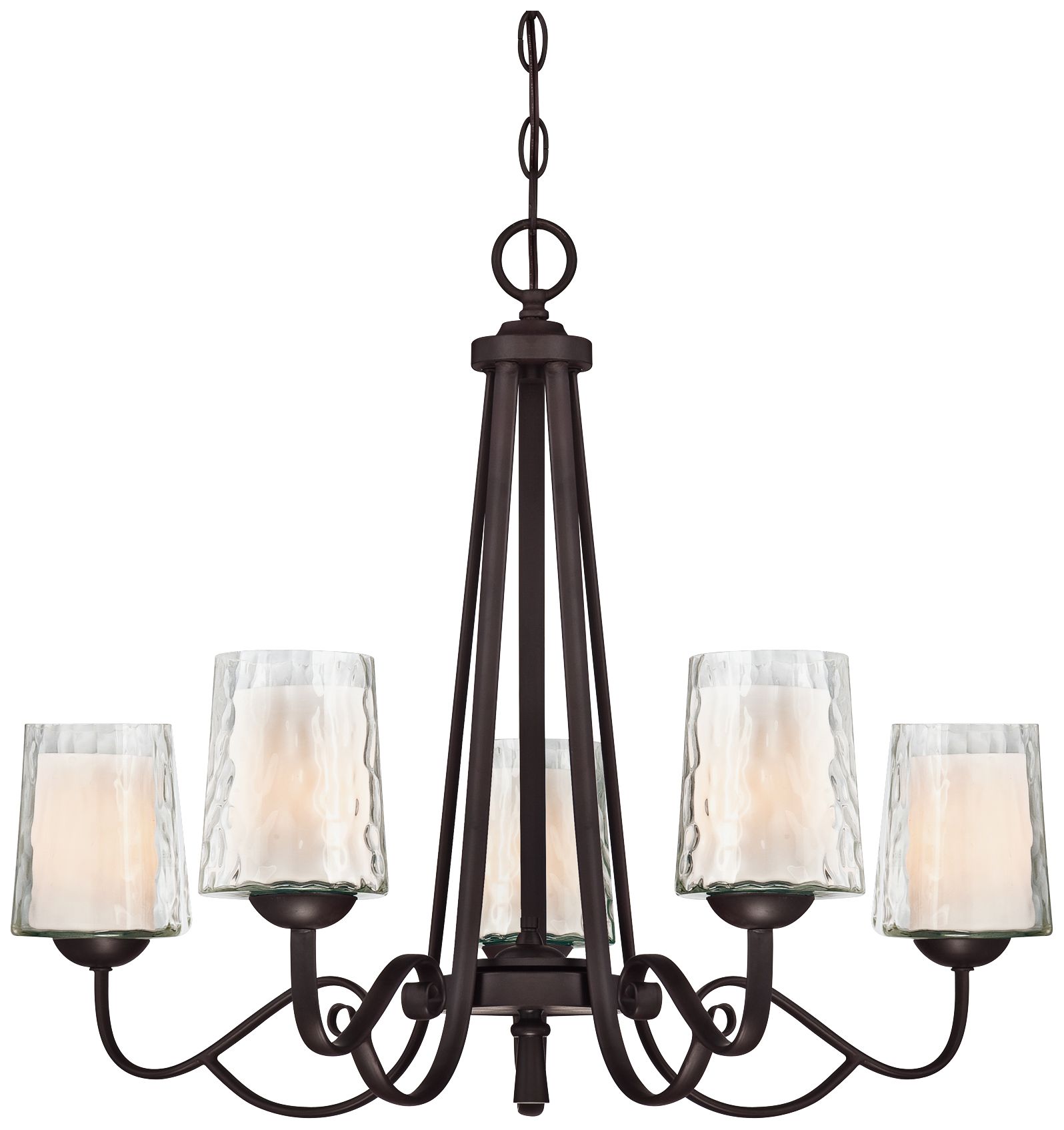 Quoizel Adonis 5-Light 26"W Dark Cherry Chandelier