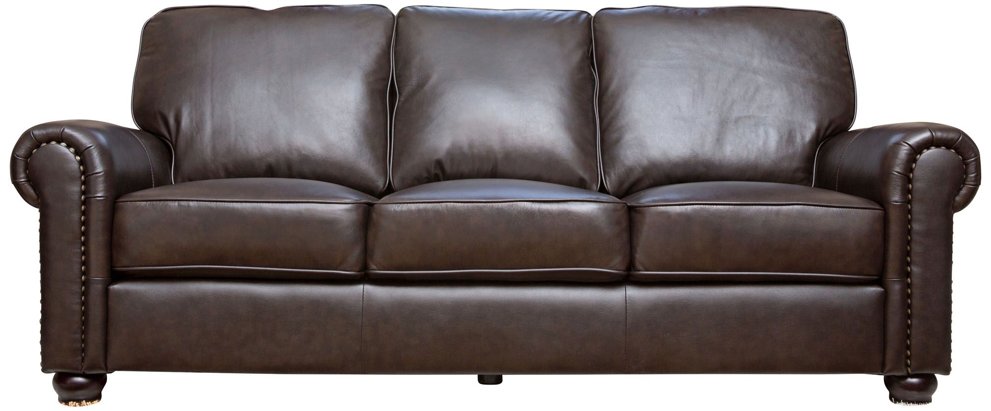 Westwood Rich Dark Brown Leather Sofa