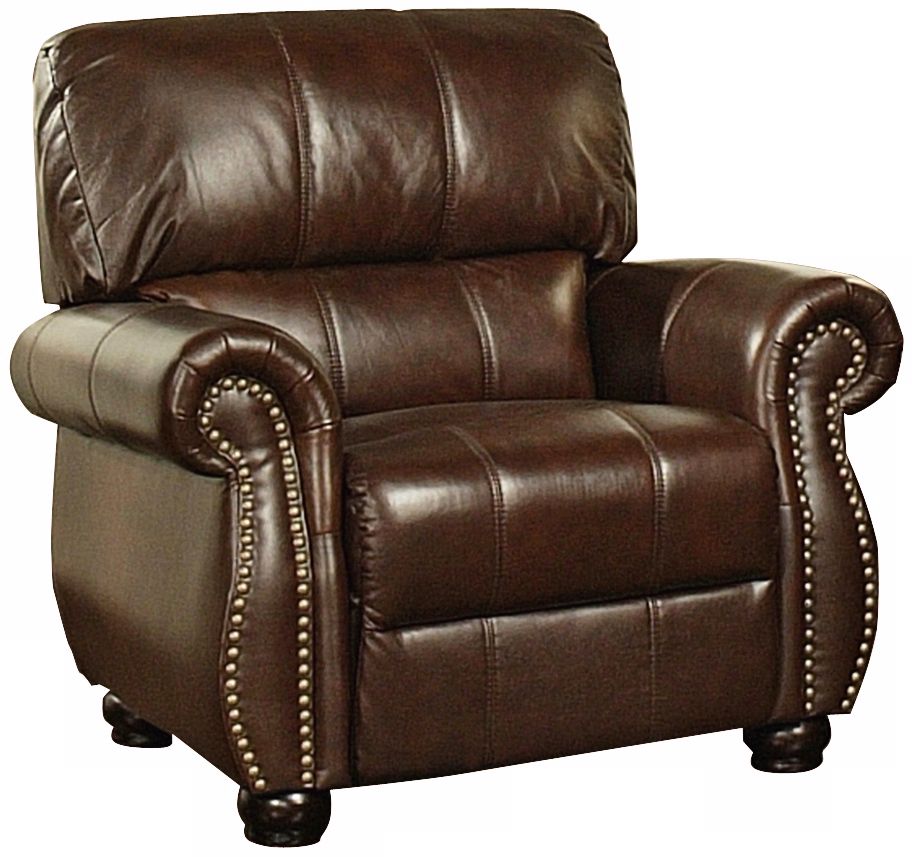 Lorenzo Burgundy Leather Armchair