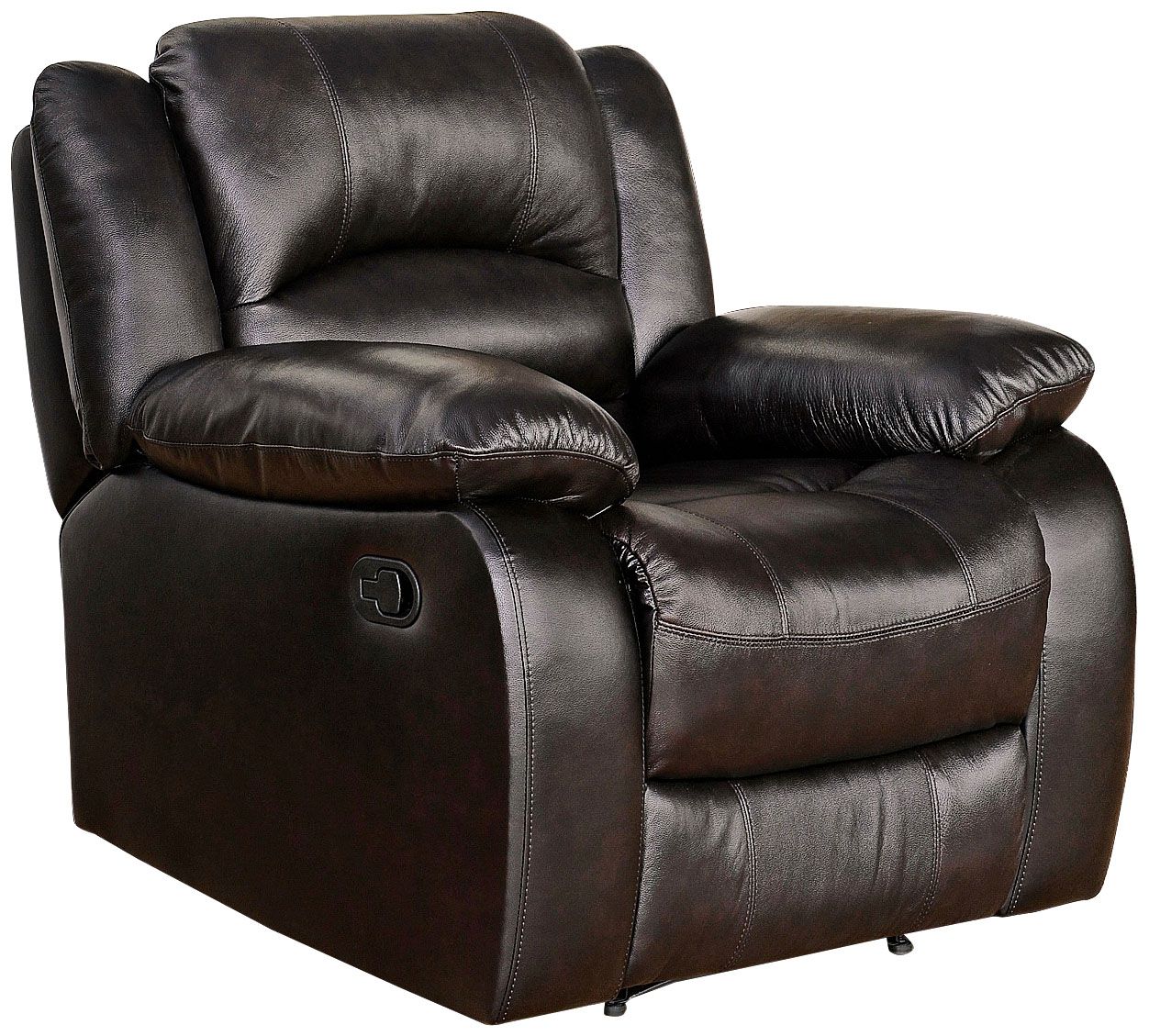 Merced Brown Leather Recliner