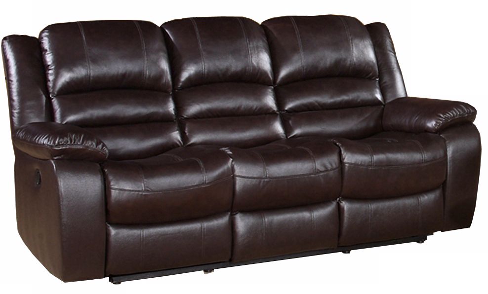 Merced Reclining Dark Brown Sofa