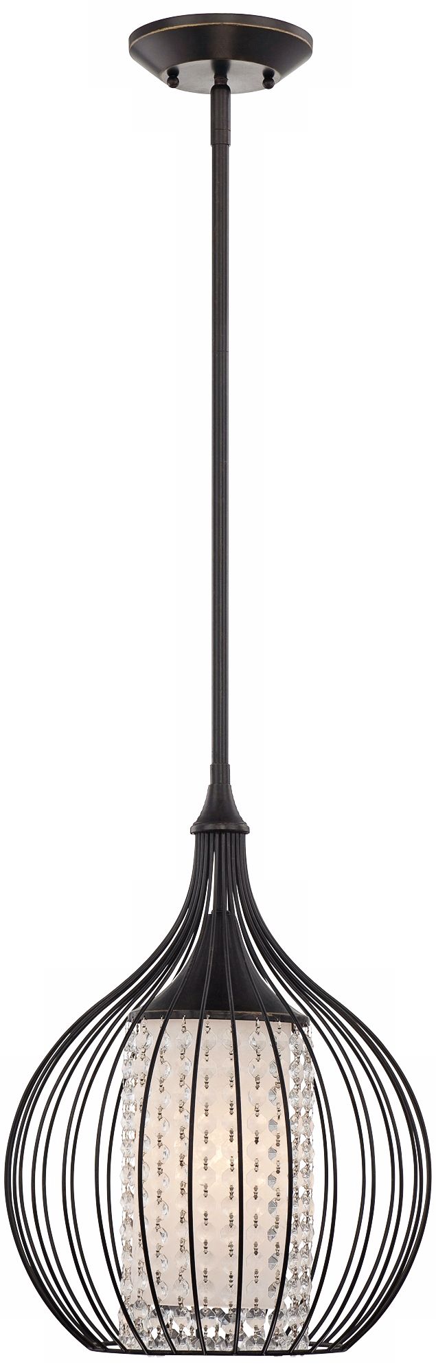 Quoizel Piccolo Bronze 12" Wide Mini Pendant Light