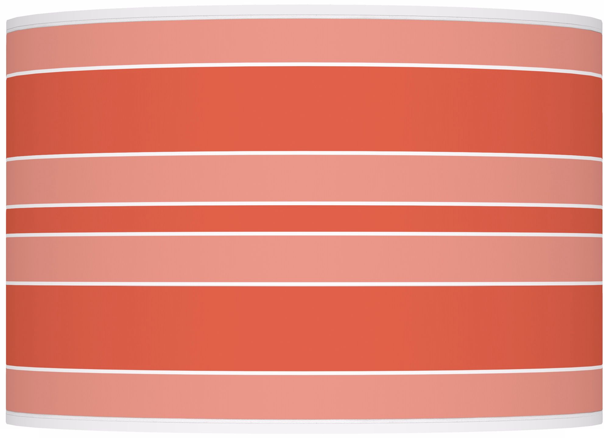 Modern Orange Bold Stripe Ovo Table Lamp