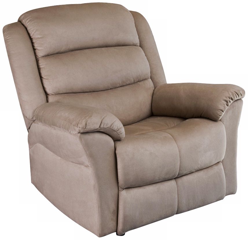 Napa Microsuede Beige Rocker Recliner