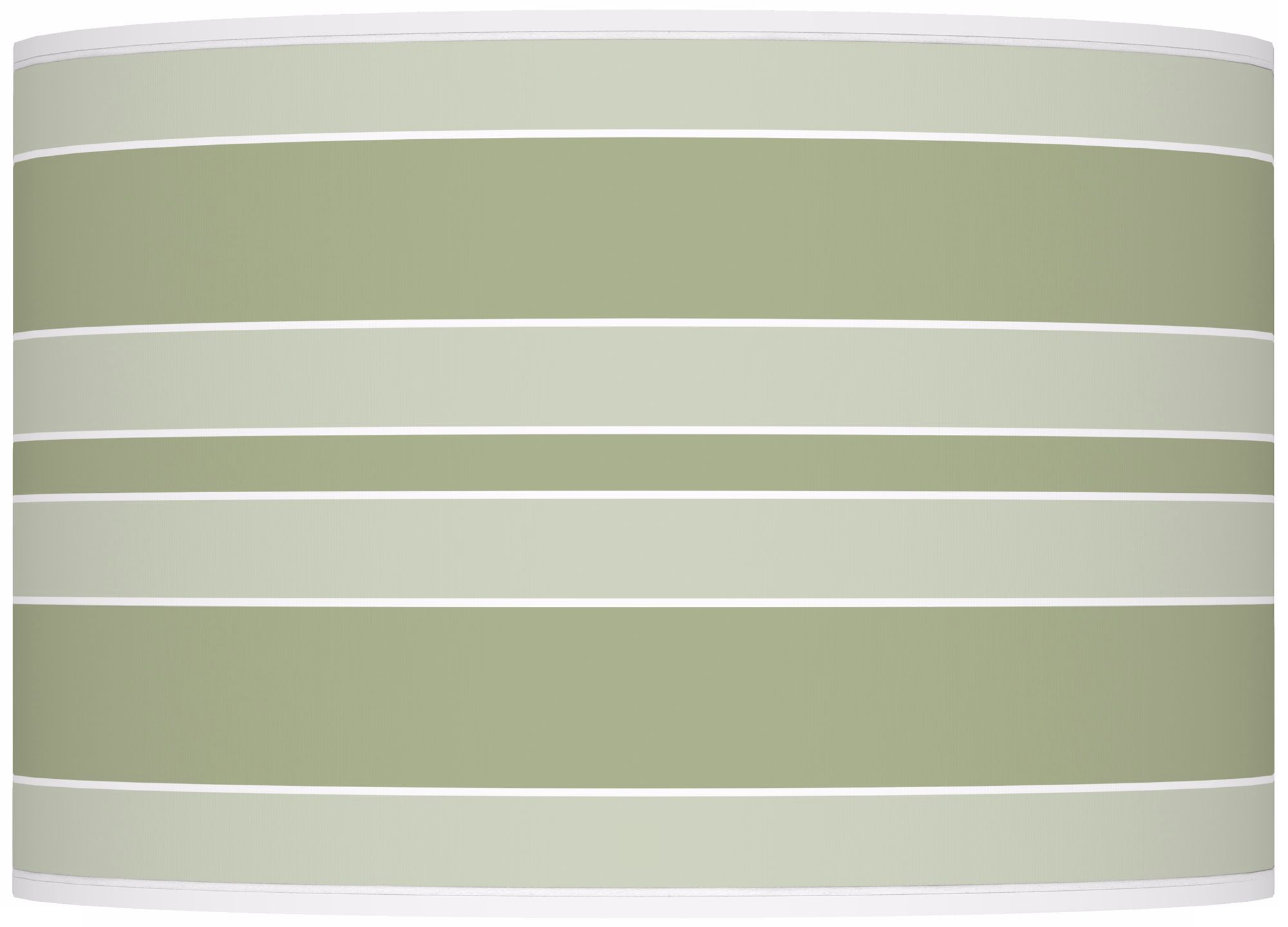 Majolica Green Bold Stripe Ovo Table Lamp