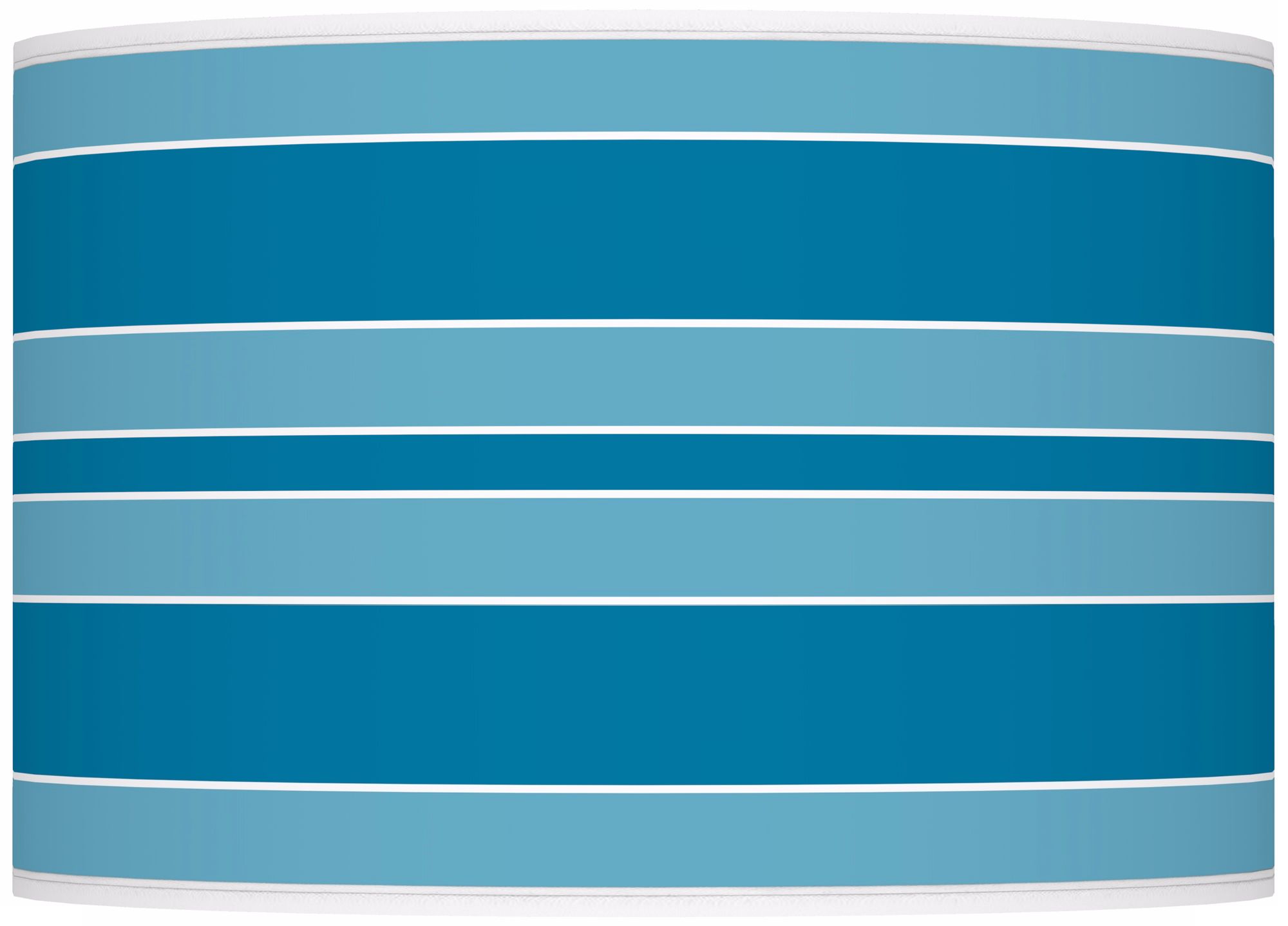 River Blue Bold Stripe Ovo Table Lamp