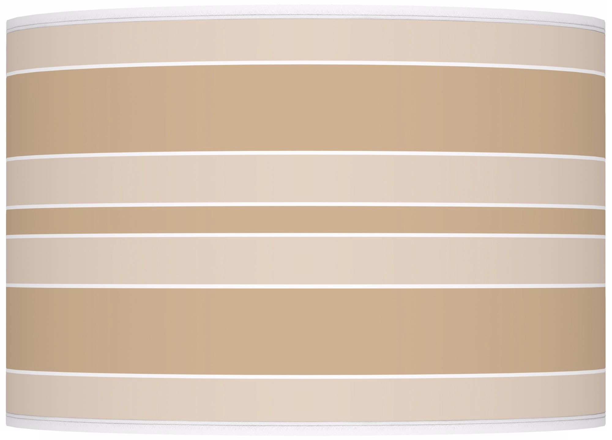 Colonial Tan Bold Stripe Ovo Table Lamp