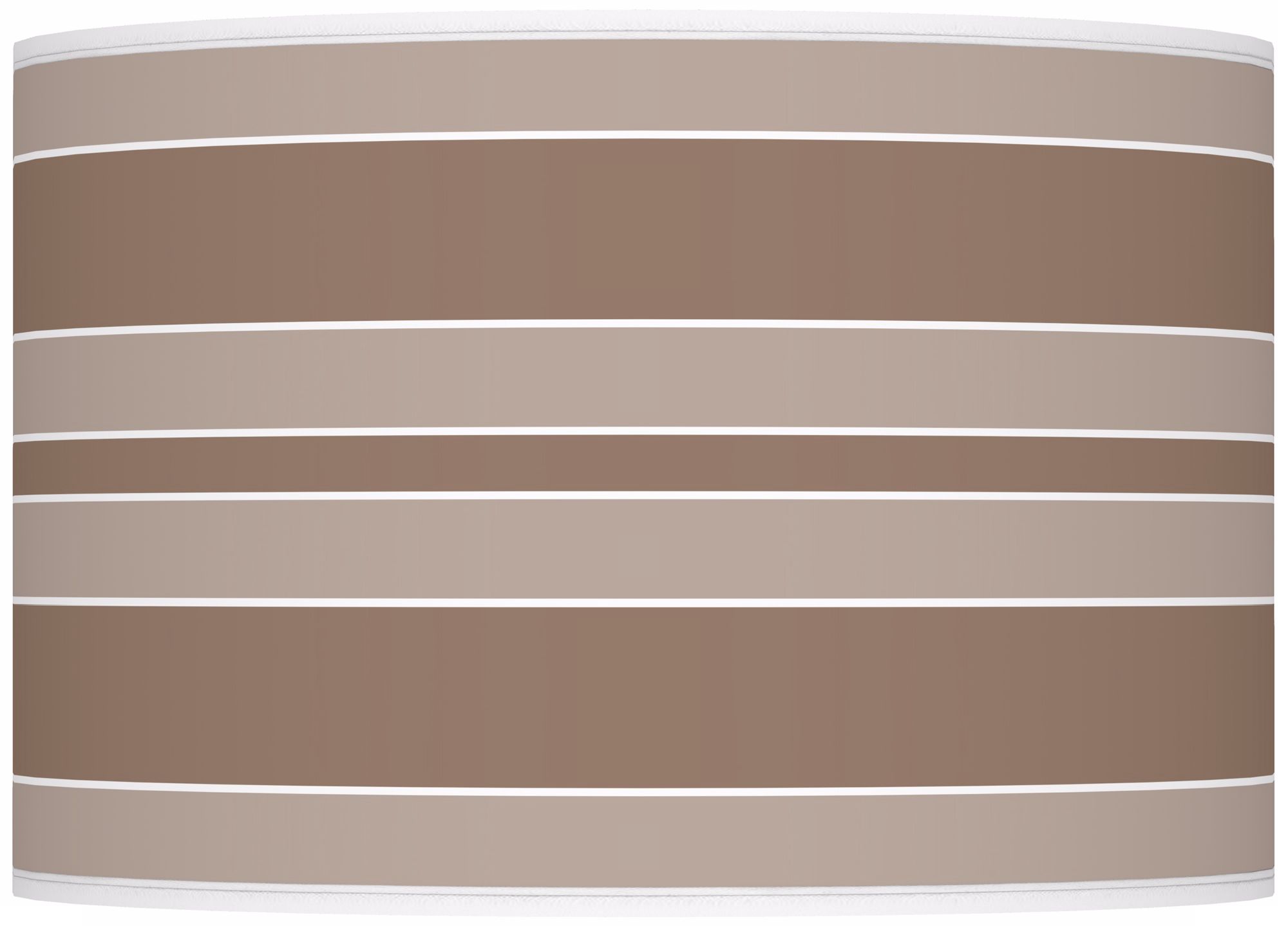 Mocha Bold Stripe Ovo Table Lamp