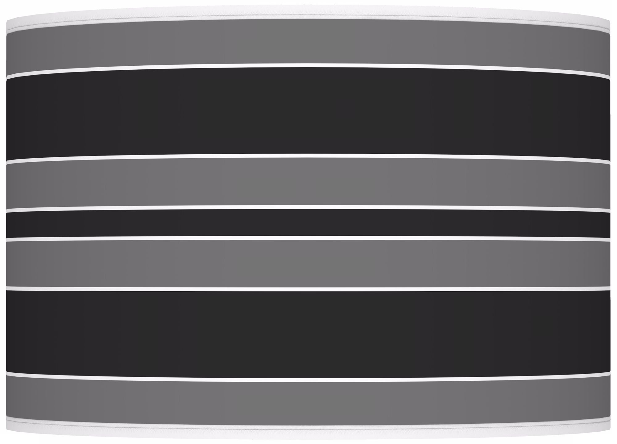 Tricorn Black Bold Stripe Ovo Table Lamp
