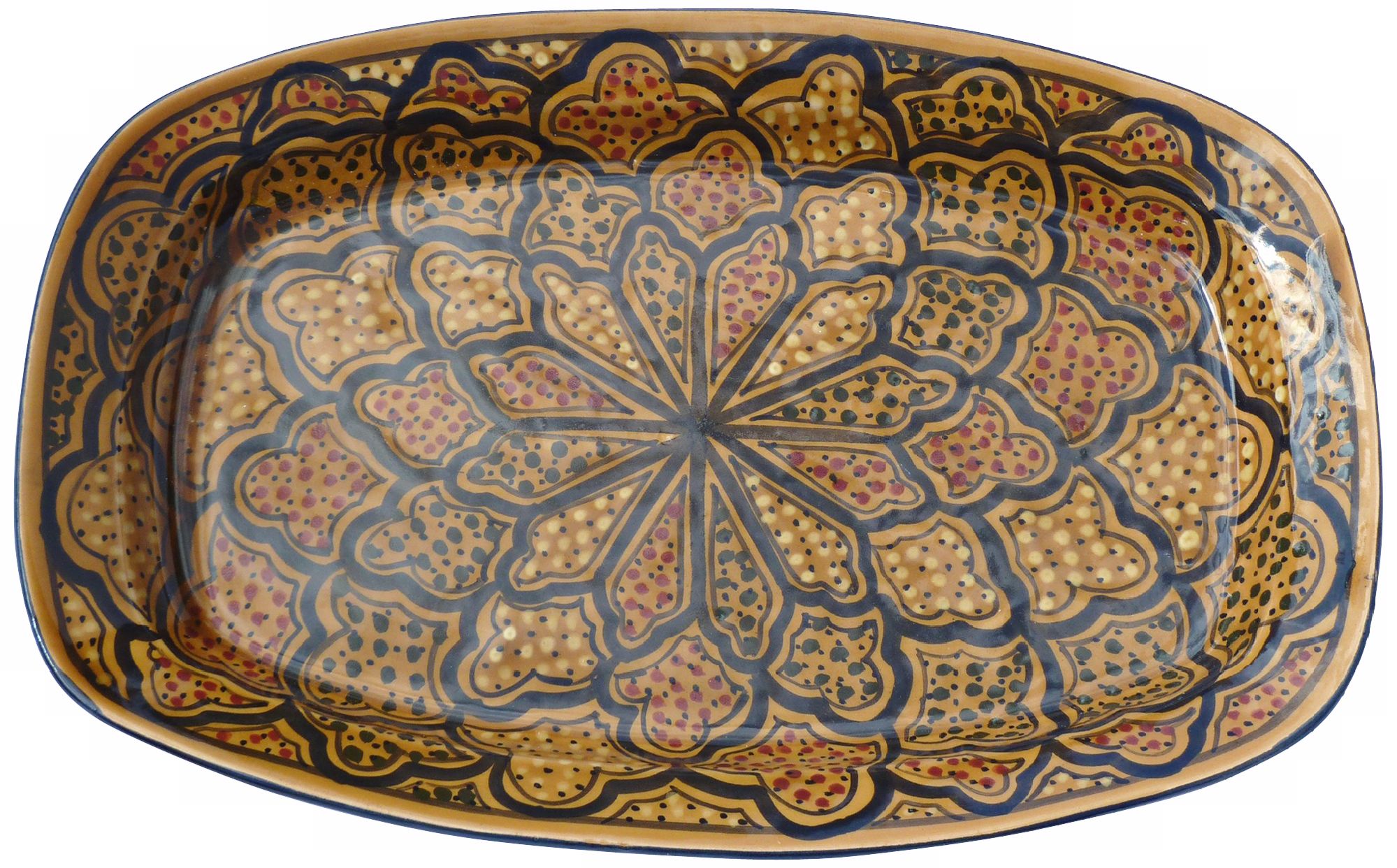 Le Souk Ceramique Honey Design Rectangular Platter