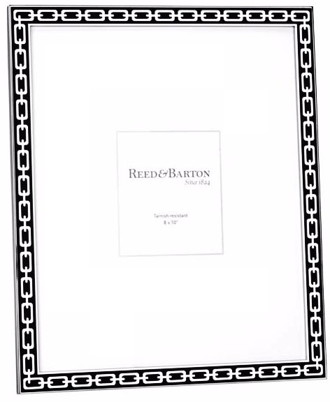 Reed and Barton Silver Link 8x10" Midnight Black Frame