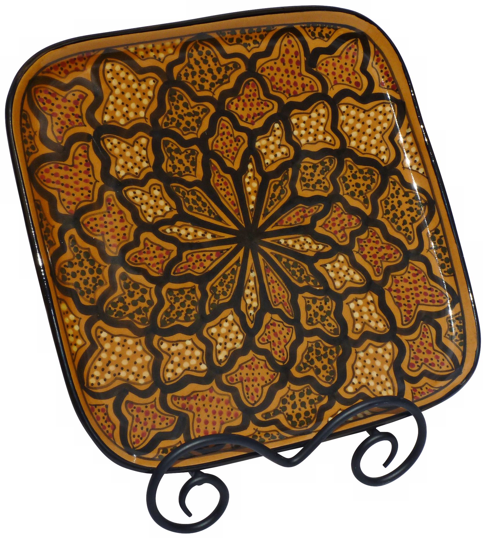 Le Souk Ceramique Honey Design Square Platter
