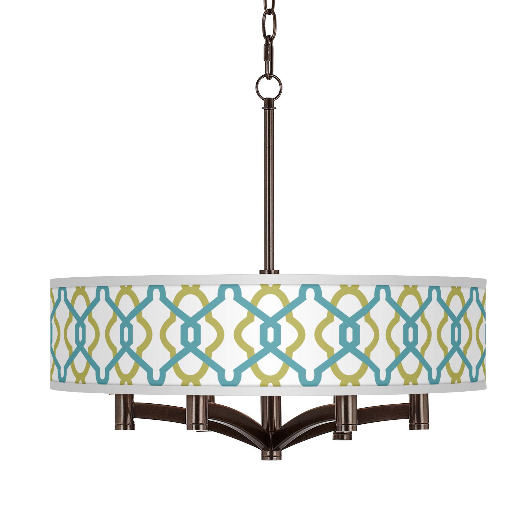 Hyper Links Ava 6-Light Bronze Pendant Chandelier