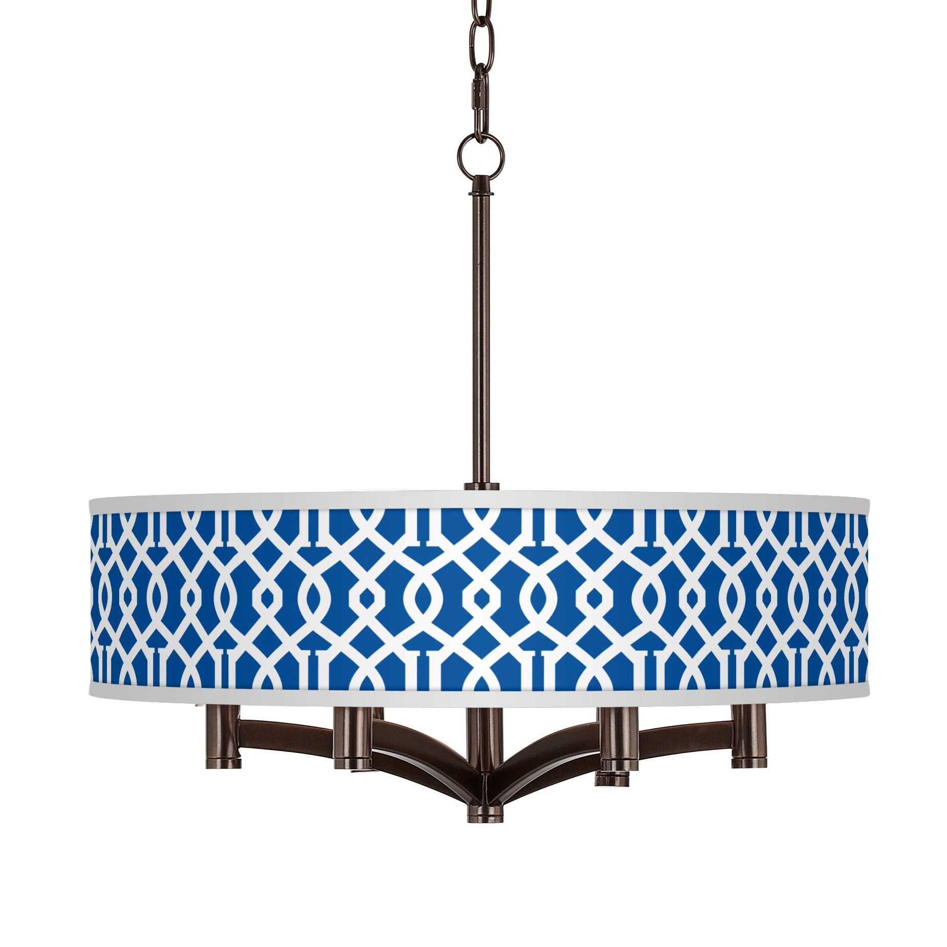 Chain Reaction Ava 6-Light Bronze Pendant Chandelier
