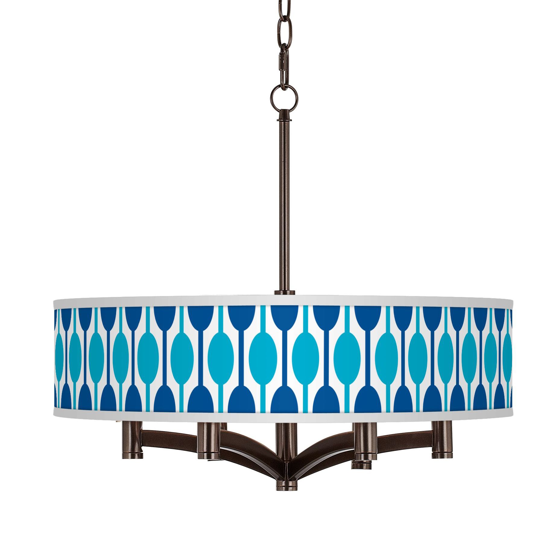 Jet Set Ava 6-Light Bronze Pendant Chandelier