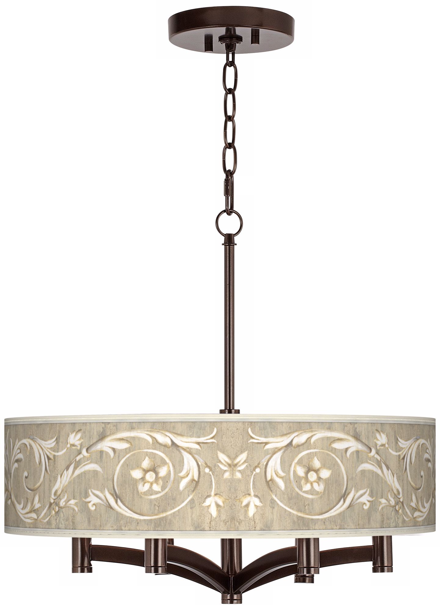 Laurel Court Ava 6-Light Bronze Pendant Chandelier