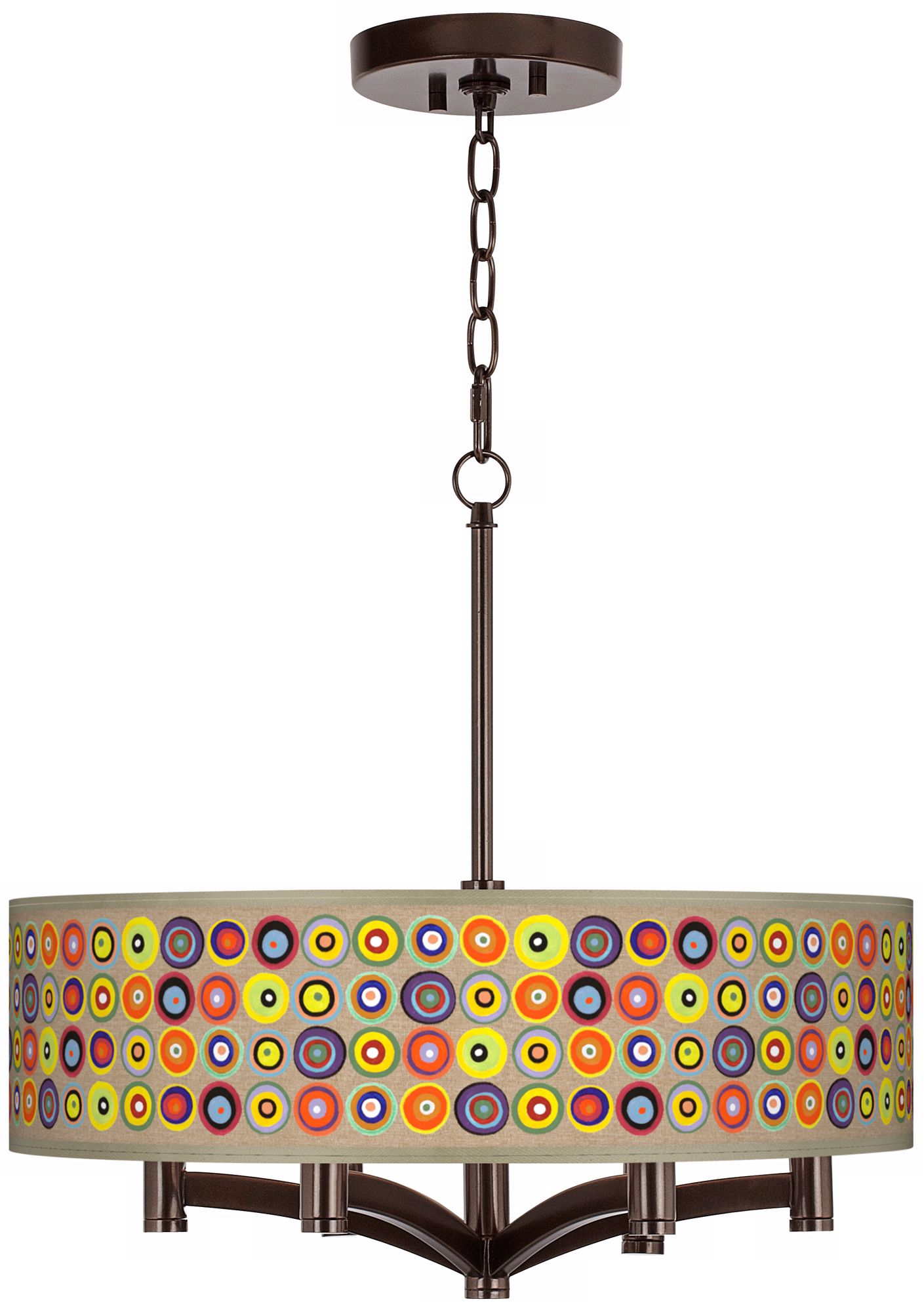Marbles in the Park Ava 6-Light Bronze Pendant Chandelier