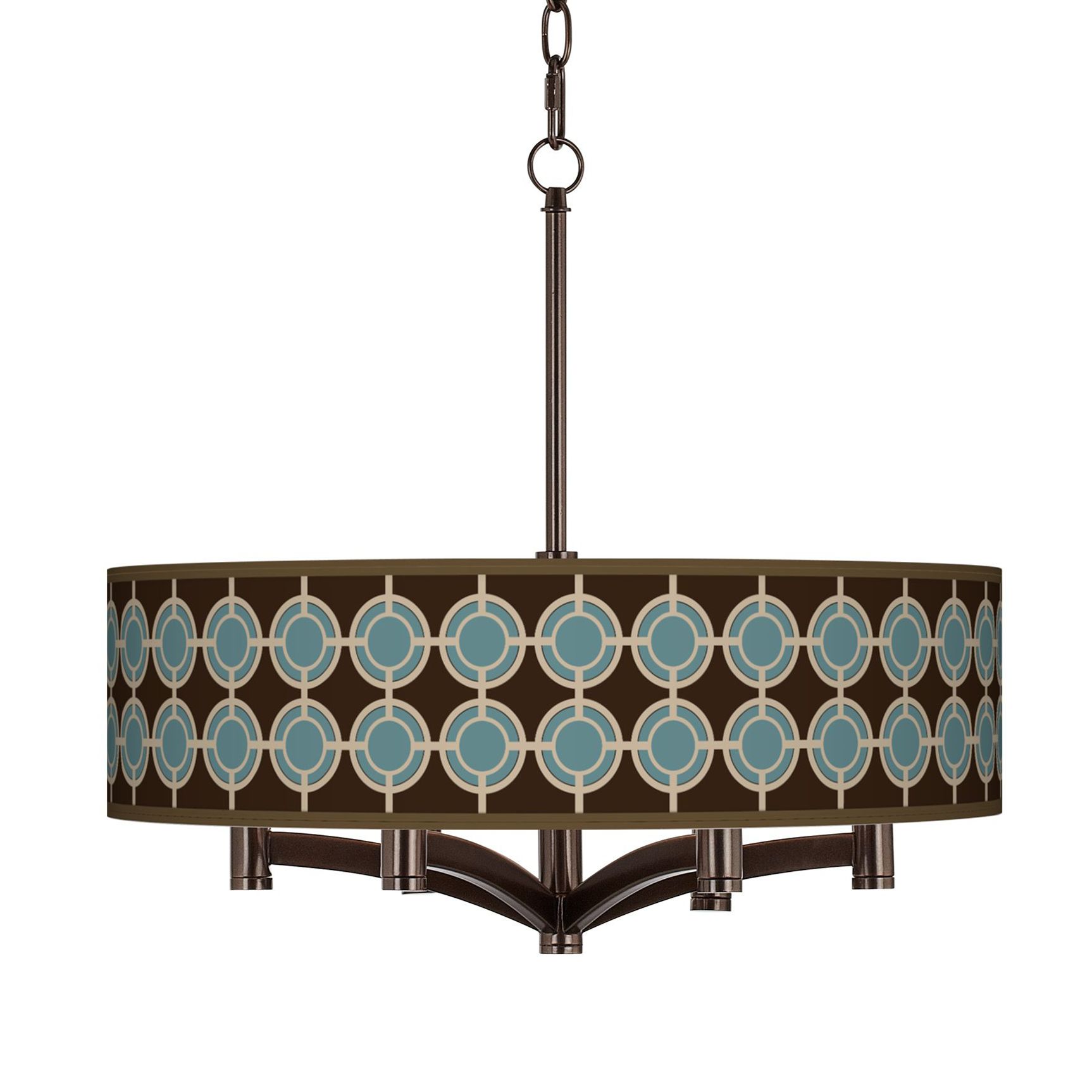 Stacy Garcia Porthole Ava 6-Light Bronze Pendant Fixture