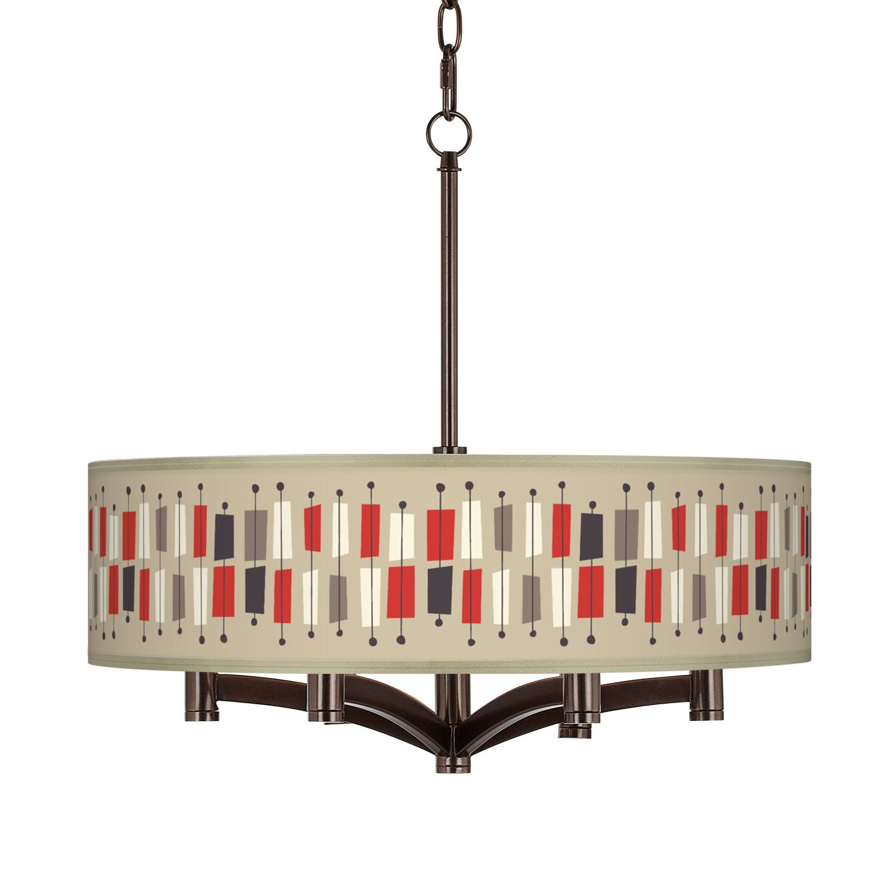 Bounce Ava 6-Light Bronze Pendant Chandelier