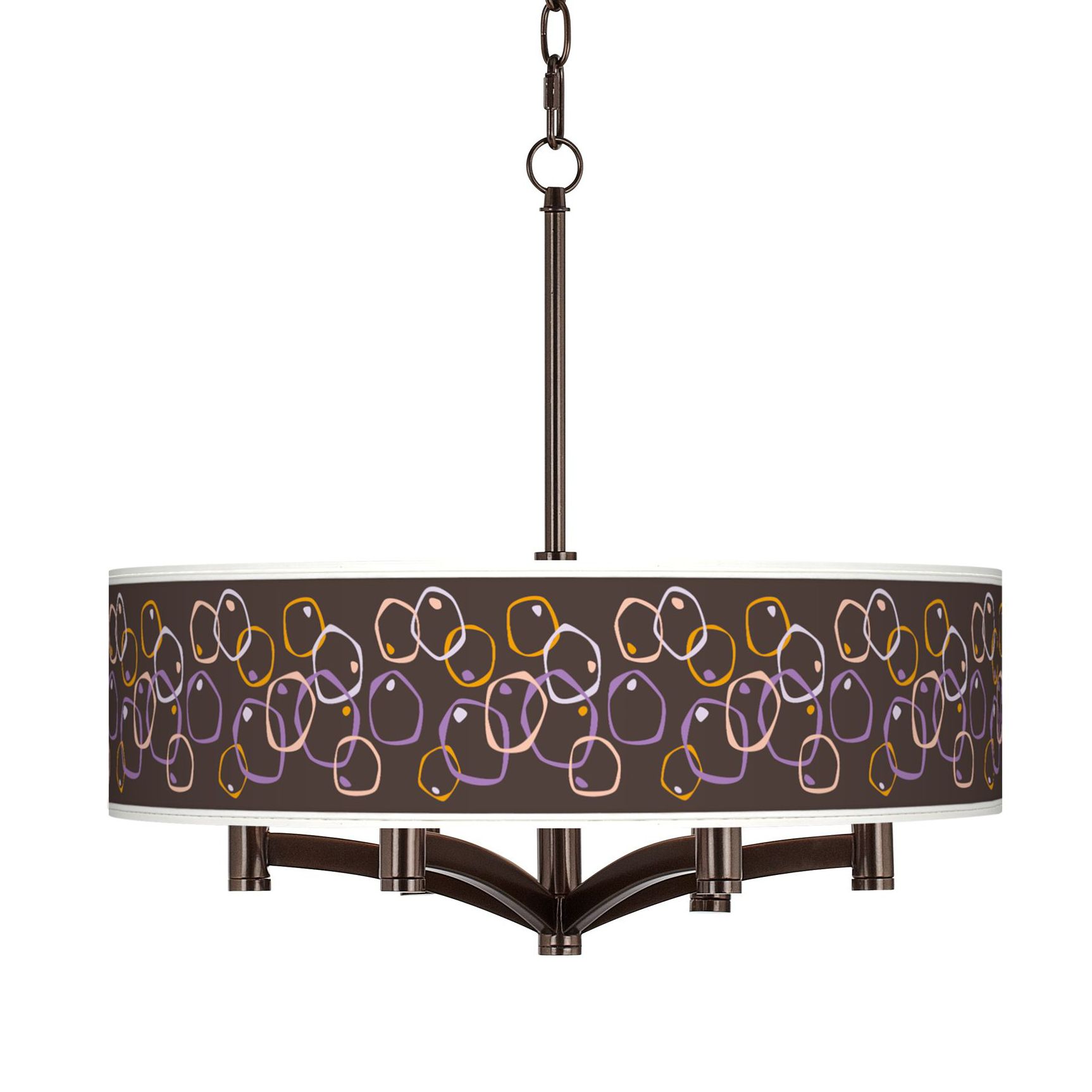 Linger Ava 6-Light Bronze Pendant Chandelier