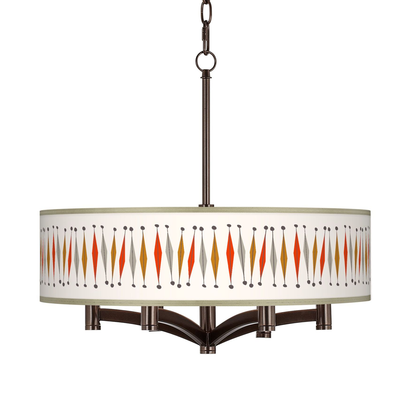 Tremble Ava 6-Light Bronze Pendant Chandelier
