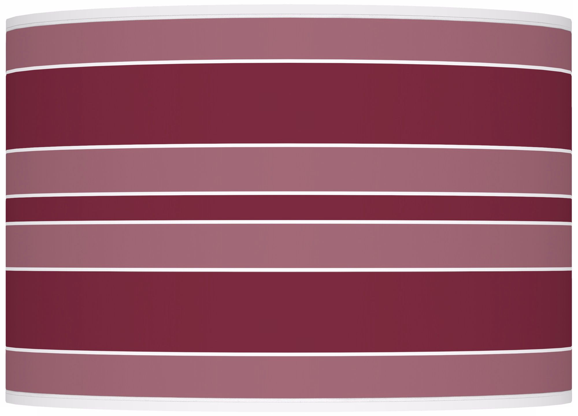 Dark Plum Bold Stripe Ovo Table Lamp
