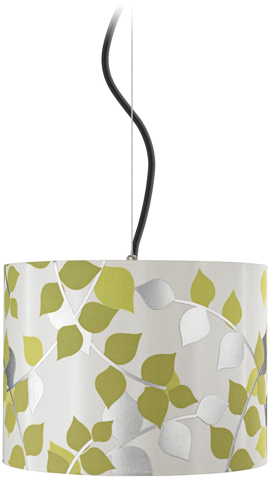 Metallic Leaves 12" Wide Pendant Light