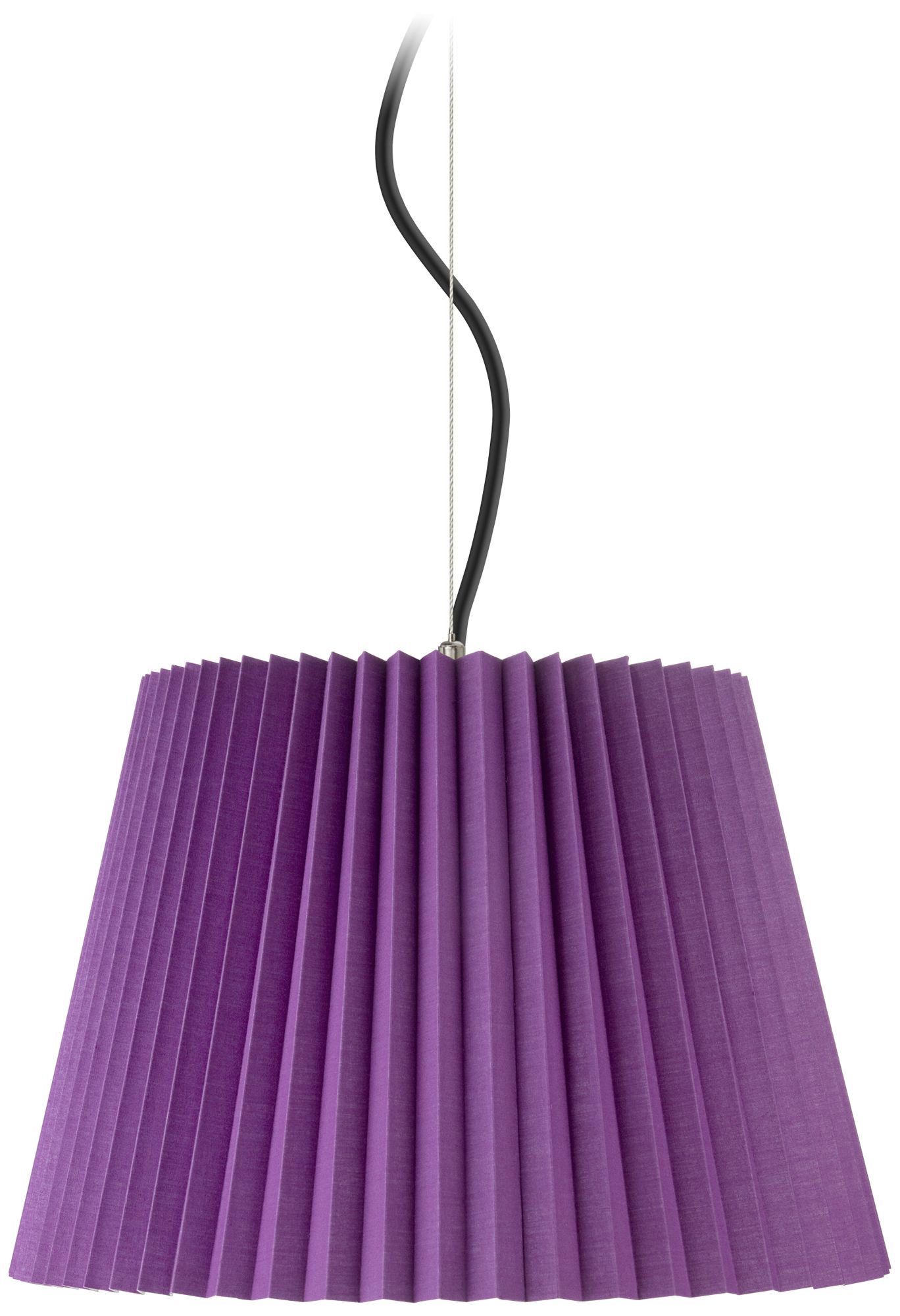 Purple Knife Pleat 16" Wide Pendant Light