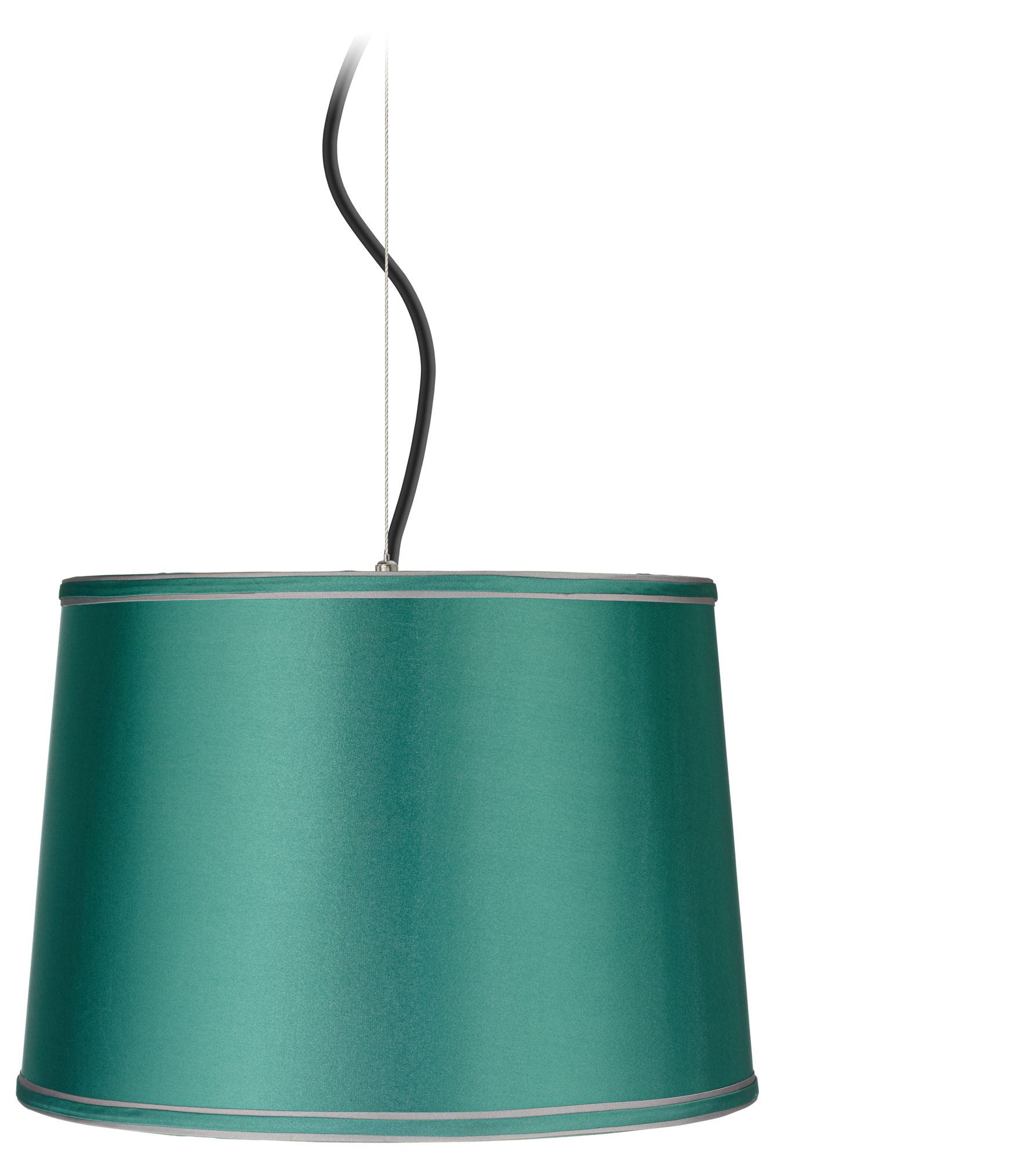 Satin Sea Green 16" Wide Pendant Light