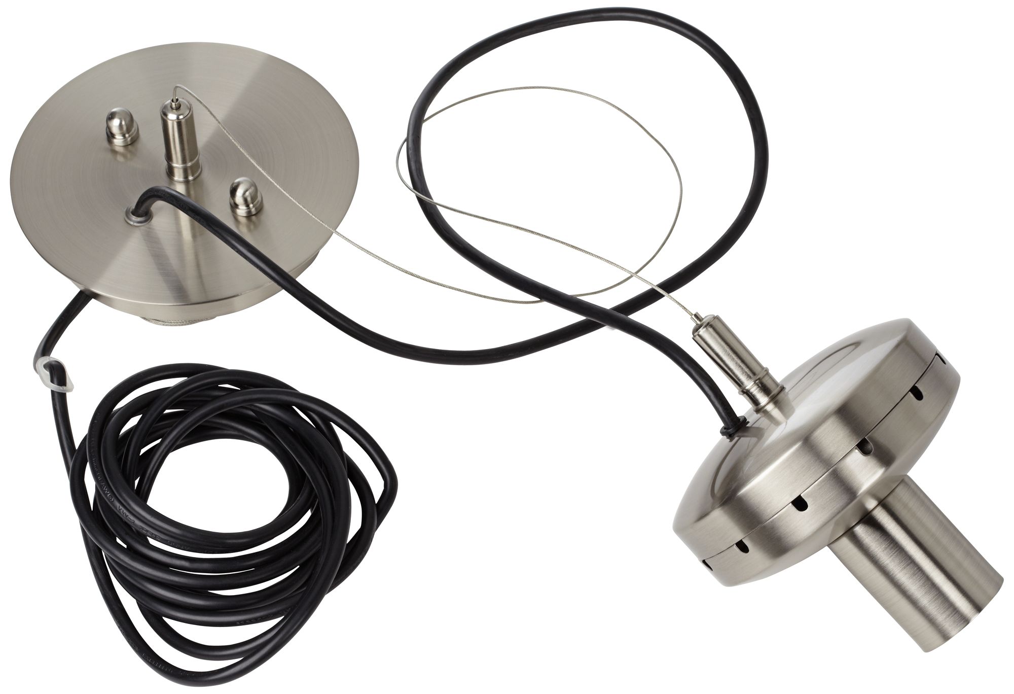 Brushed Nickel DIY Pendant Chandelier Adaptor Kit