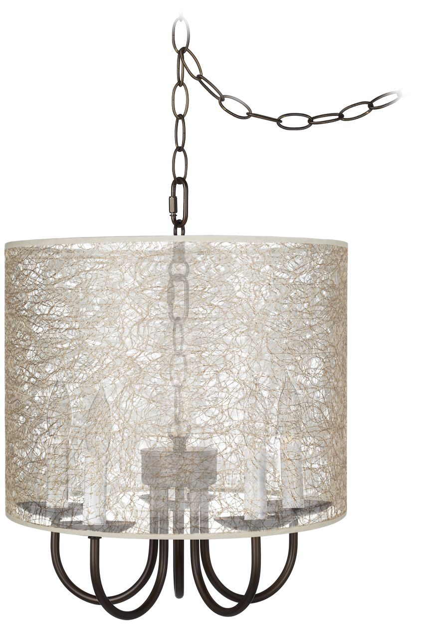 Wynwood 14" Wide Swag Chandelier with Transparent Shade