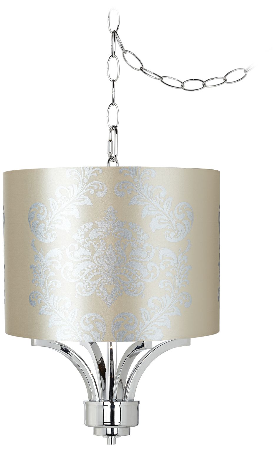 Fortuna Chrome 15" Wide Silver Crest Mini Chandelier