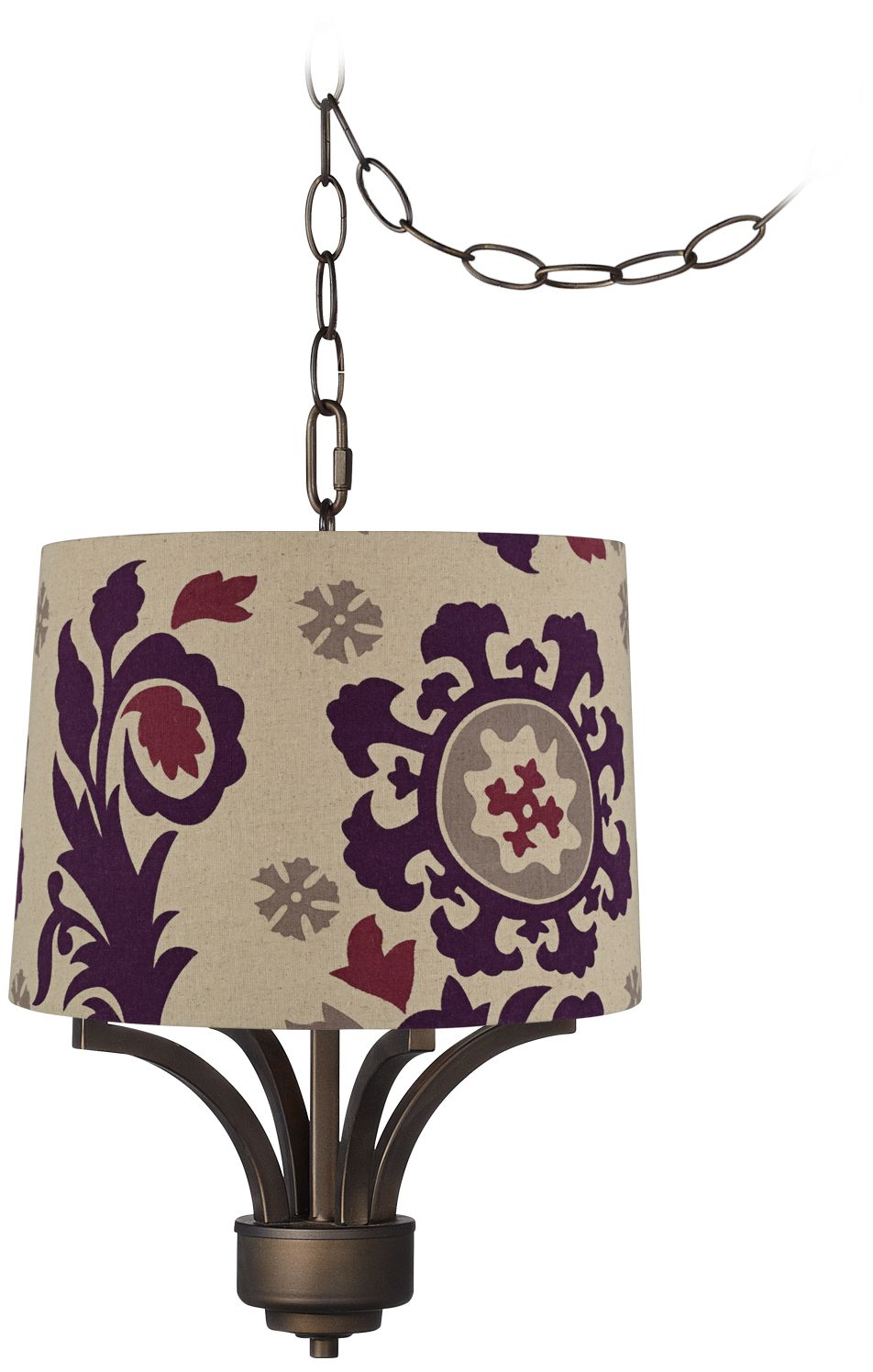Fortuna Bronze 14" Wide Moroccan Canvas Mini Chandelier