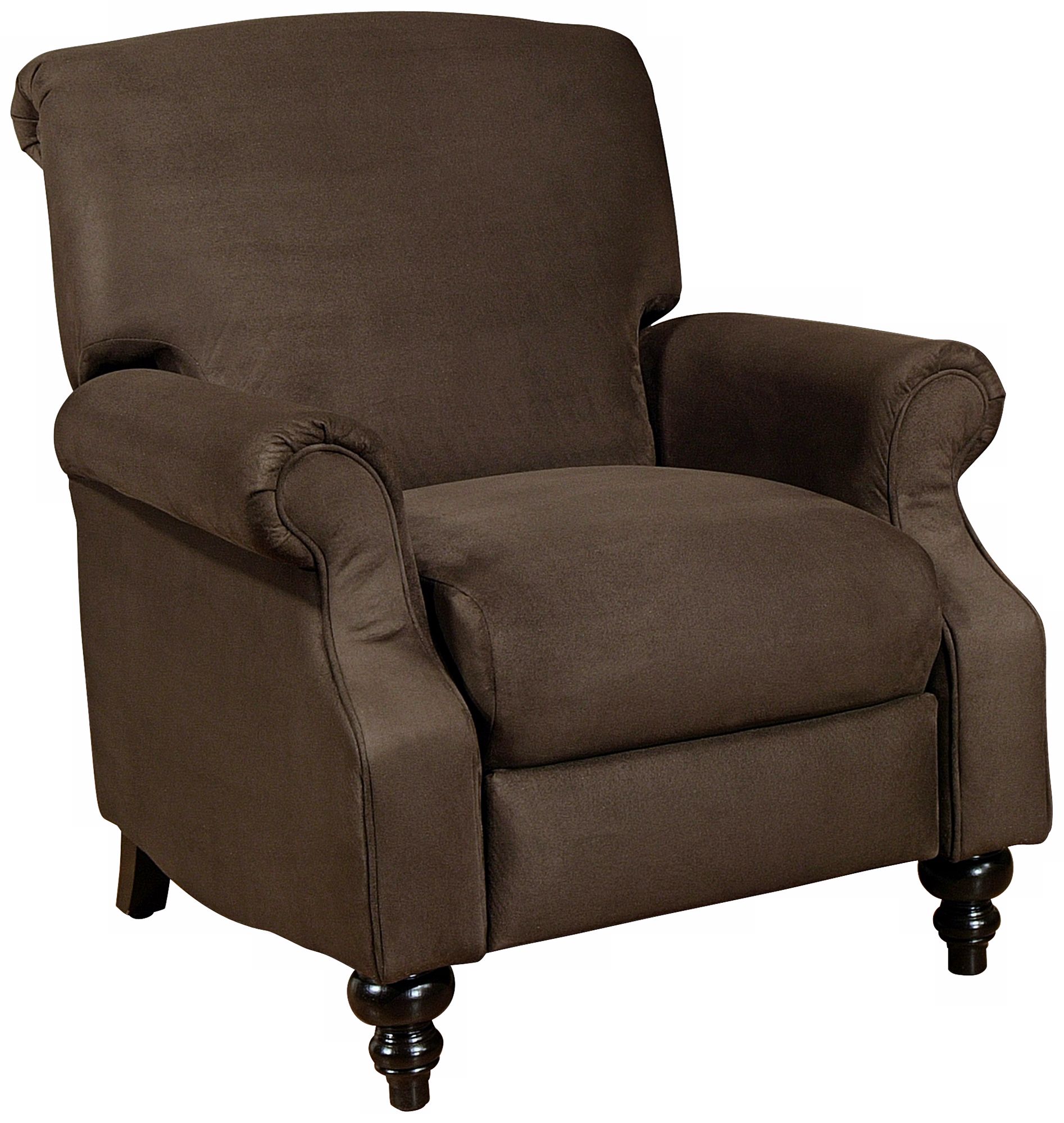 Charisma Brown Microsuede Pushback Recliner