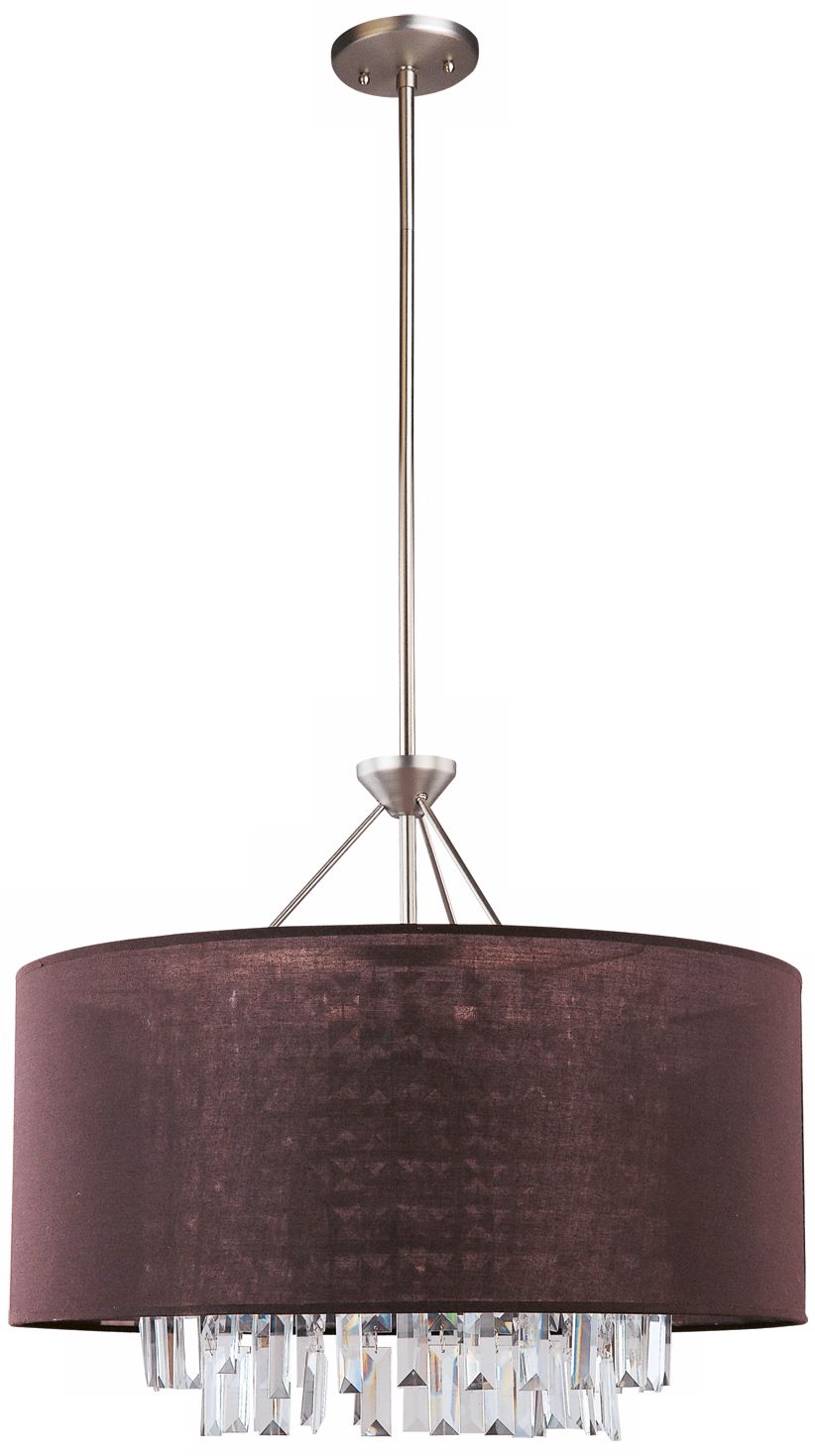 Piccadilly 22 1/2" Nickel 5-Light Pendant Light