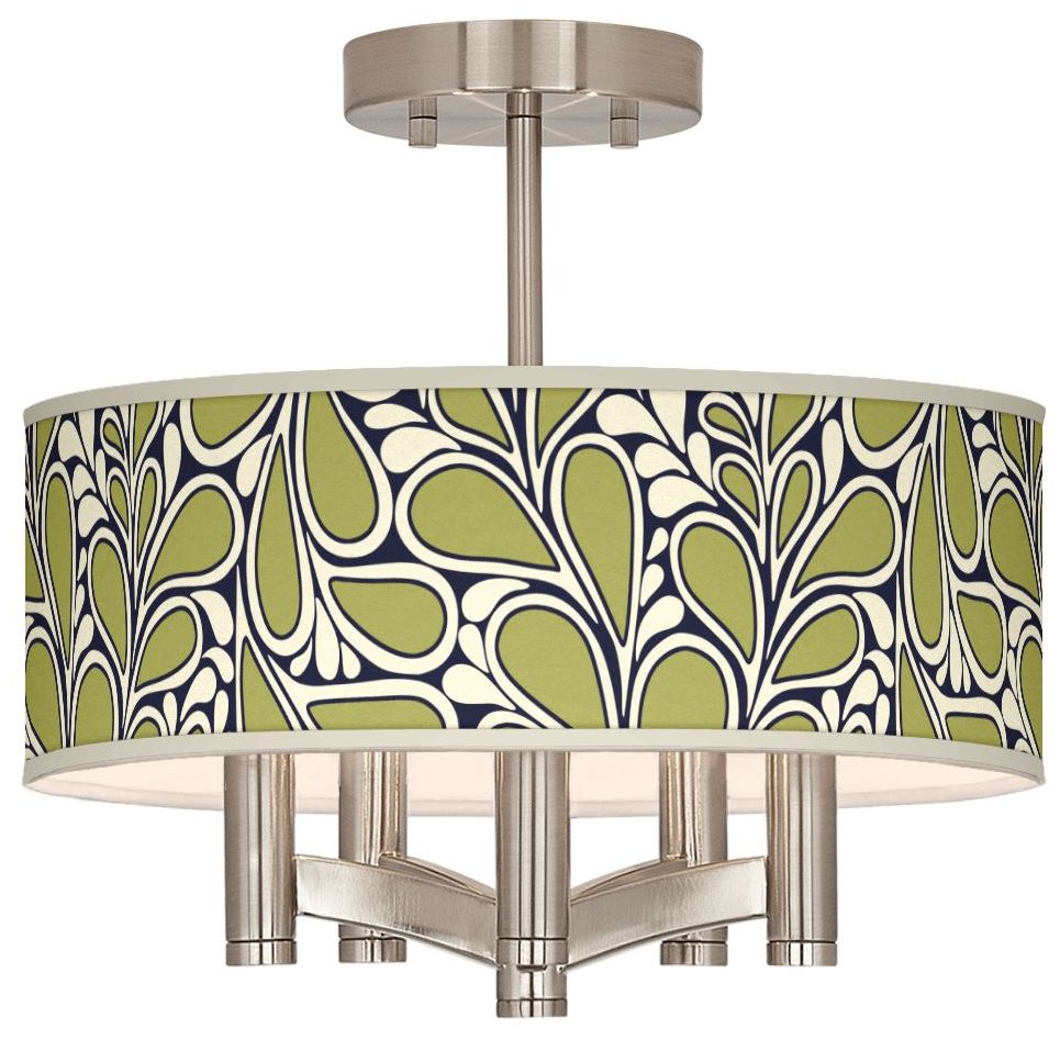 Stacy Garcia Rain Metal Ava 5-Light Nickel Ceiling Light