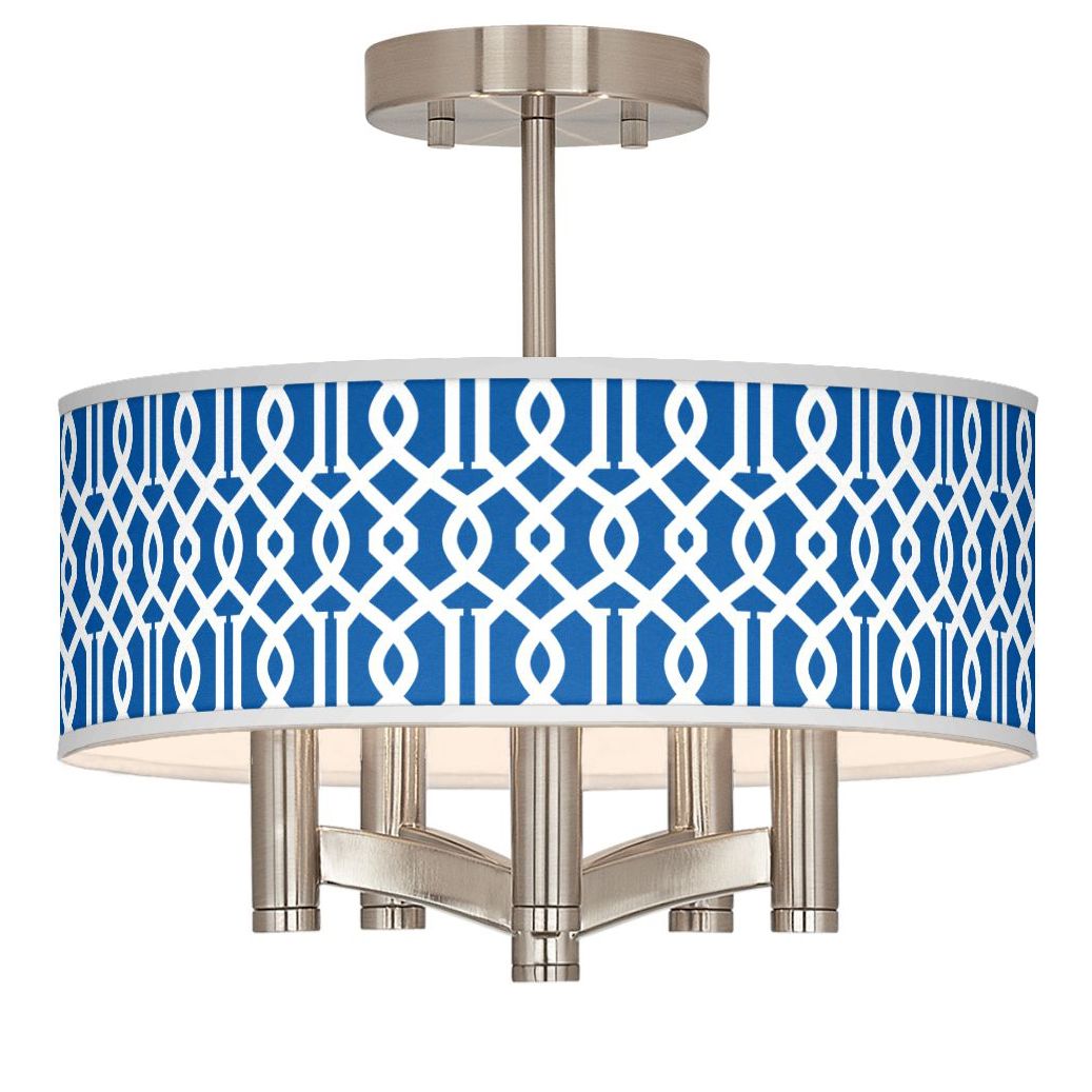 Chain Reaction Ava 5-Light Nickel Ceiling Light