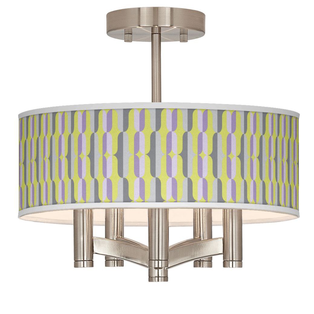 Side By Side Ava 5-Light Nickel Ceiling Light