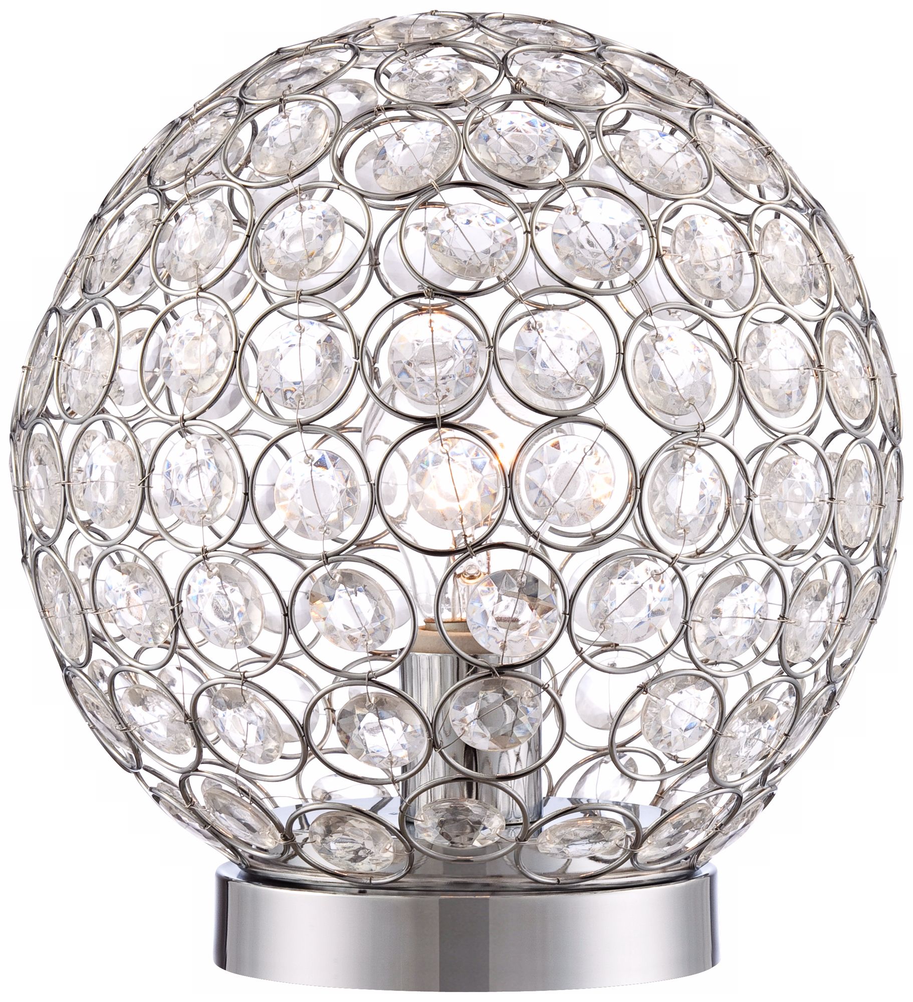 Geominster 11 3/4" High Beaded Globe Accent Lamp