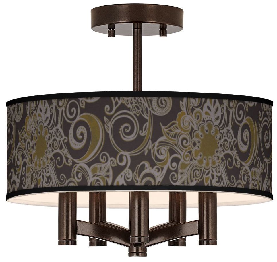 Stacy Garcia Ornament Metal Ava Bronze Ceiling Light