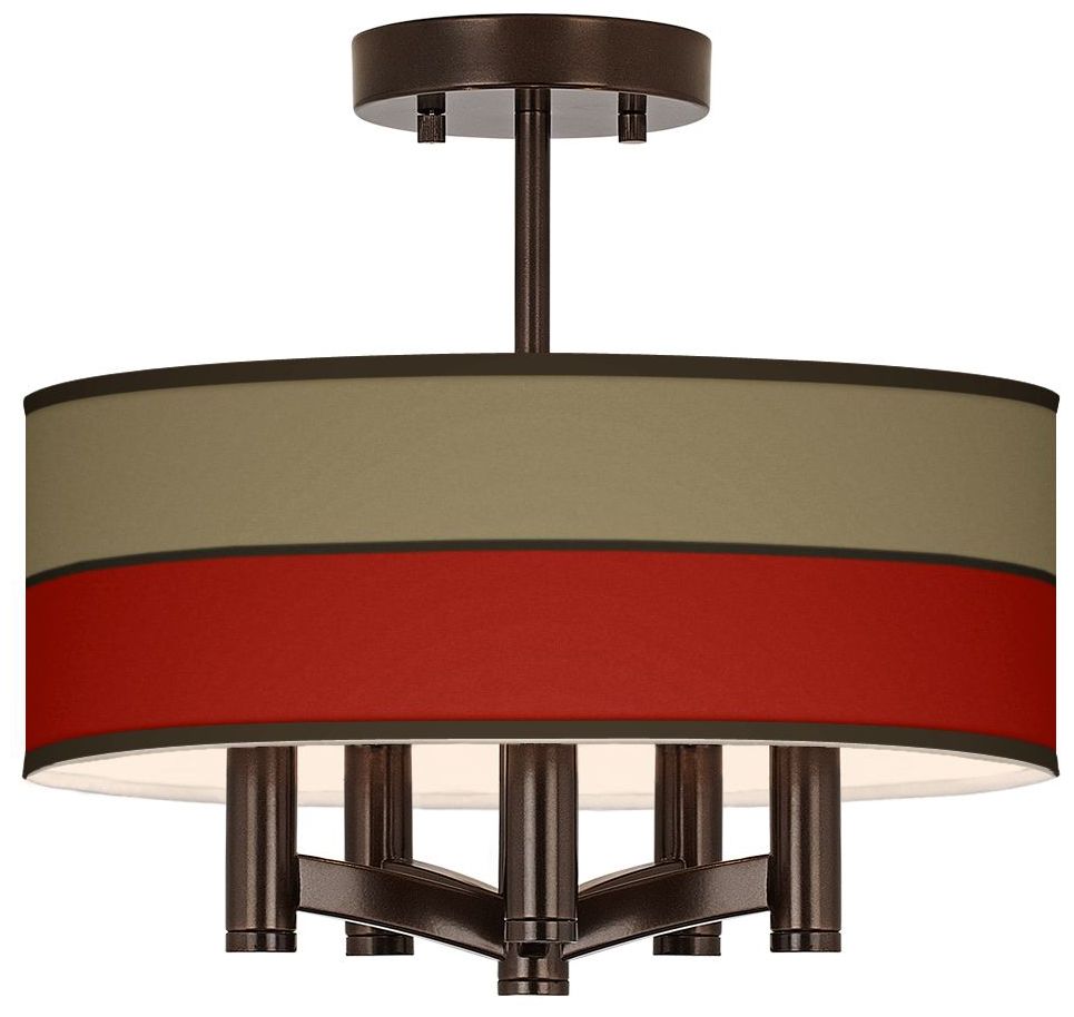 Empire Red Ava 5-Light Bronze Ceiling Light